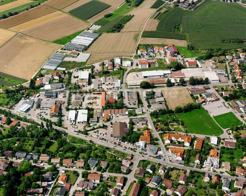 Luftbild Beilstein - Gewerbegebiet in Beilstein im Bundesland Baden-Württemberg, Deutschland