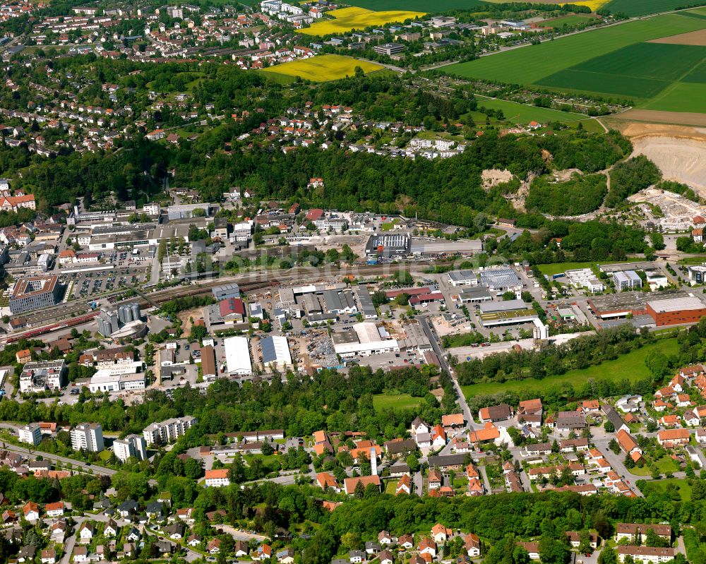 Luftaufnahme Biberach an der Riß - Gewerbegebiet in Biberach an der Riß im Bundesland Baden-Württemberg, Deutschland