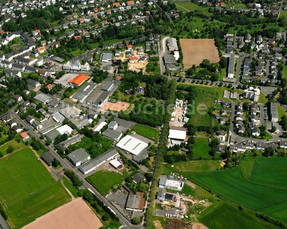 Luftbild Blumenrod - Gewerbegebiet in Blumenrod im Bundesland Hessen, Deutschland