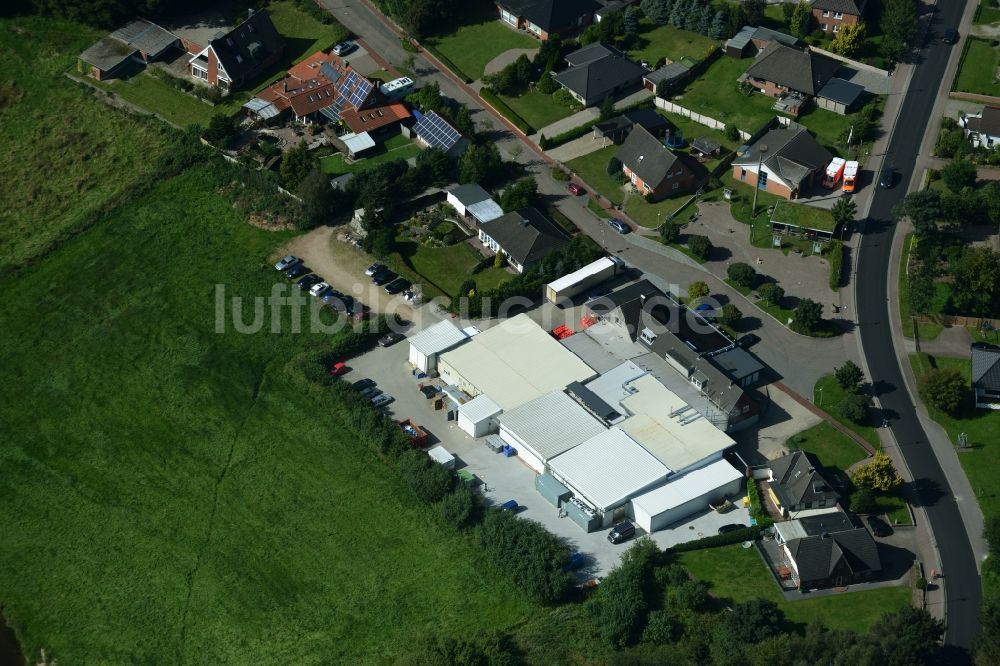 Luftaufnahme Eggebek - Gewerbegebiet in Eggebek im Bundesland Schleswig-Holstein
