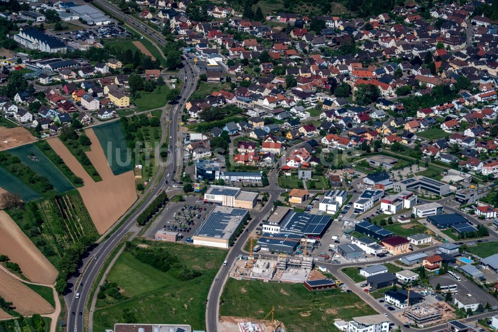 Luftbild Ettenheim - Gewerbegebiet Ettenheim -Altdorf in Ettenheim im Bundesland Baden-Württemberg, Deutschland
