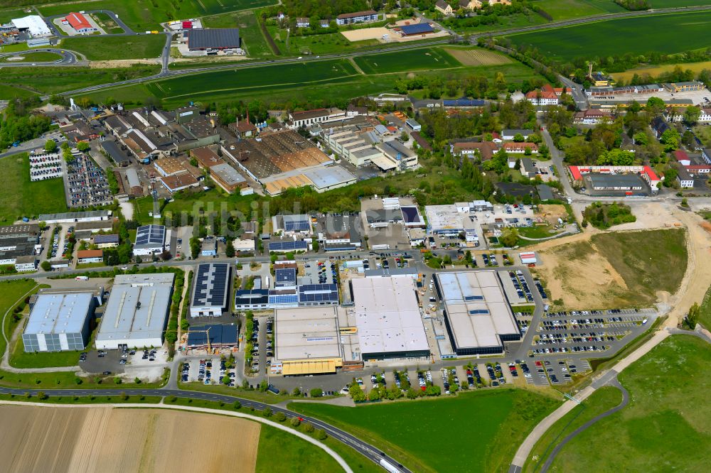 Luftaufnahme Etwashausen - Gewerbegebiet in Etwashausen im Bundesland Bayern, Deutschland