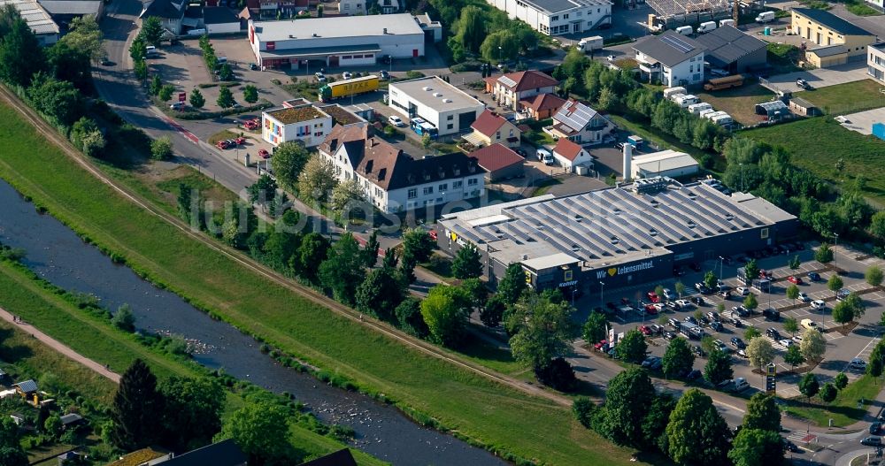 Teningen aus der Vogelperspektive: Gewerbegebiet FA Freyler Planungsbüro in Teningen im Bundesland Baden-Württemberg, Deutschland