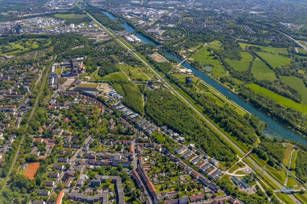 Luftbild Gelsenkirchen - Gewerbegebiet GEWERBEPARK NORDSTERN in Gelsenkirchen im Bundesland Nordrhein-Westfalen, Deutschland
