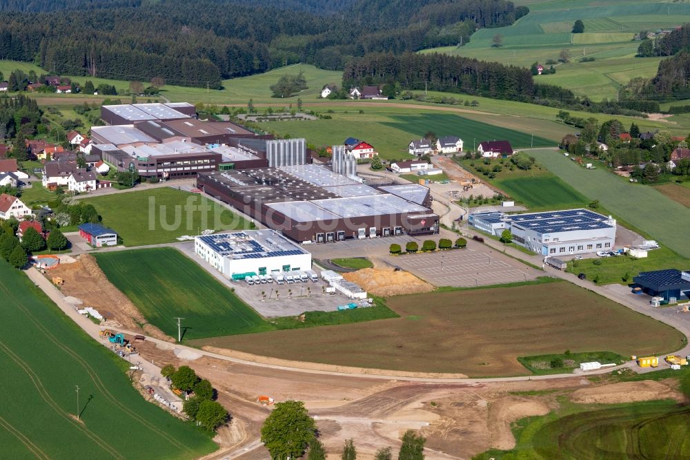 Alpirsbach von oben - Gewerbegebiet mit GFV Verschlusstechnik GmbH in Alpirsbach im Bundesland Baden-Württemberg, Deutschland