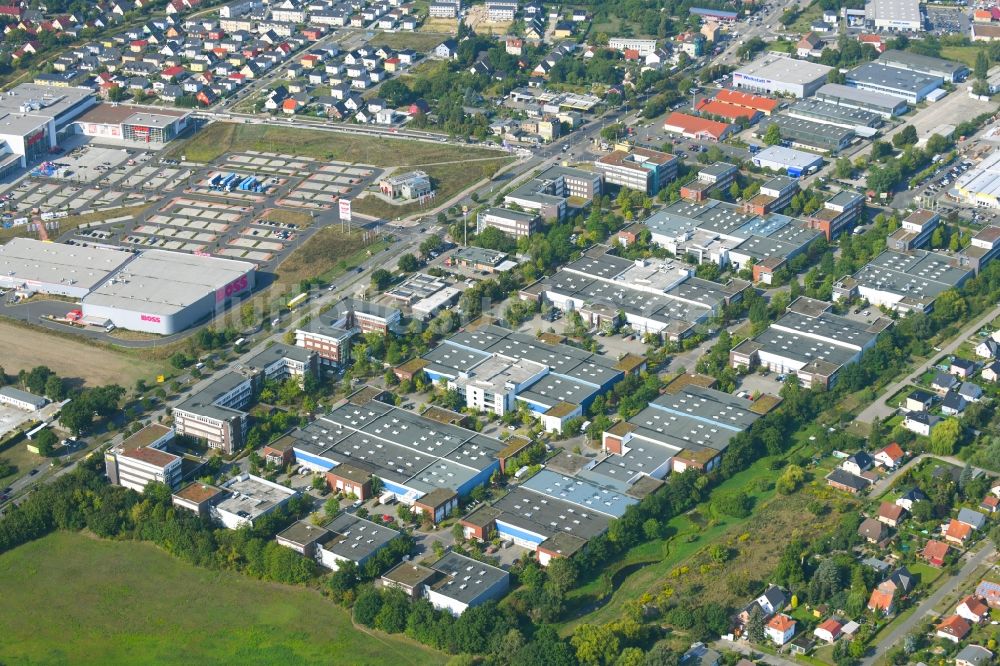 Luftbild Berlin - Gewerbegebiet GiP im Ortsteil Mahlsdorf in Berlin, Deutschland