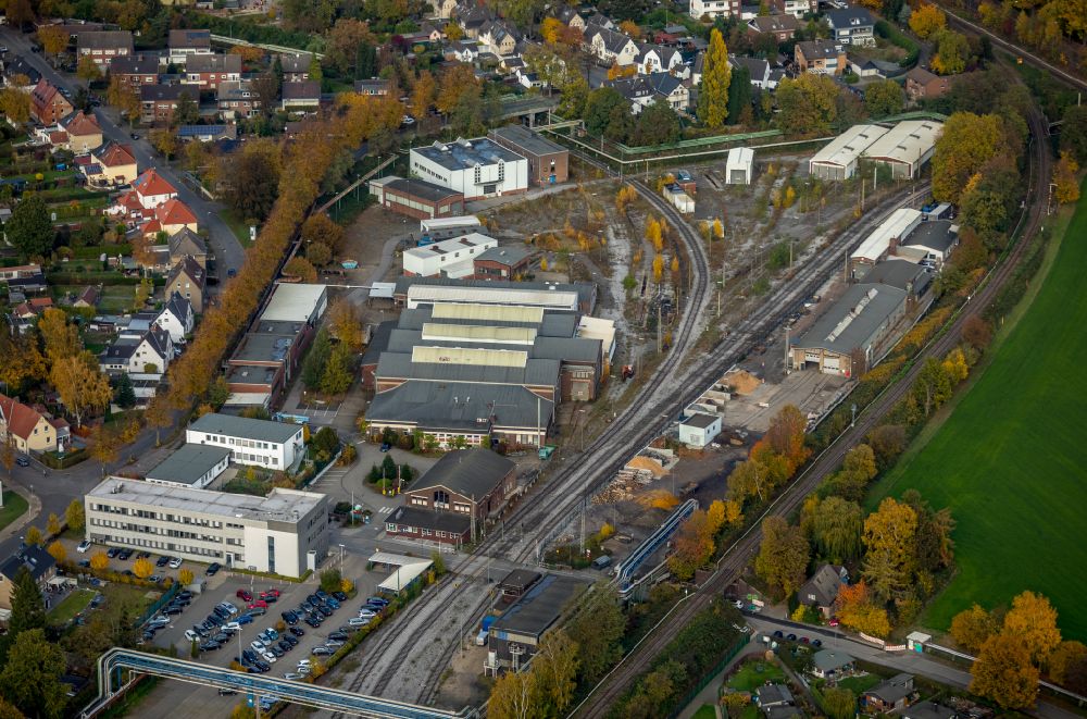Luftaufnahme Gladbeck - Gewerbegebiet in Gladbeck im Bundesland Nordrhein-Westfalen, Deutschland