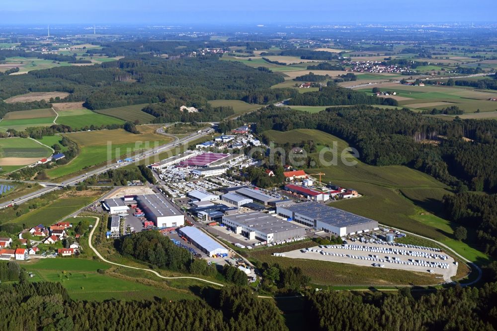 Luftbild Haidhof - Gewerbegebiet in Haidhof im Bundesland Bayern, Deutschland