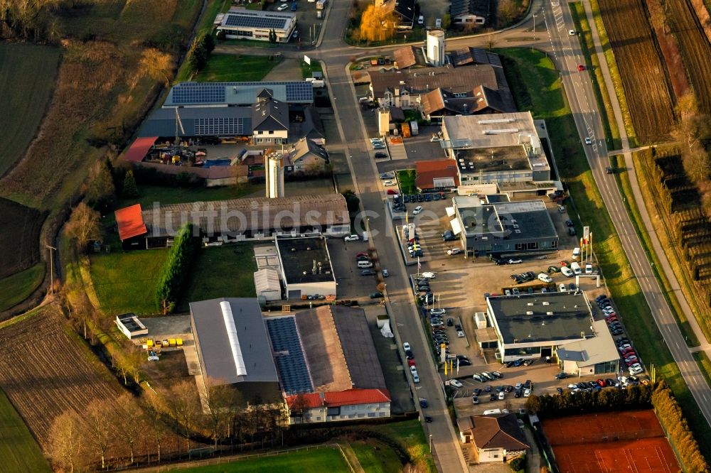 Luftaufnahme Heiligenzell - Gewerbegebiet in Heiligenzell im Bundesland Baden-Württemberg, Deutschland