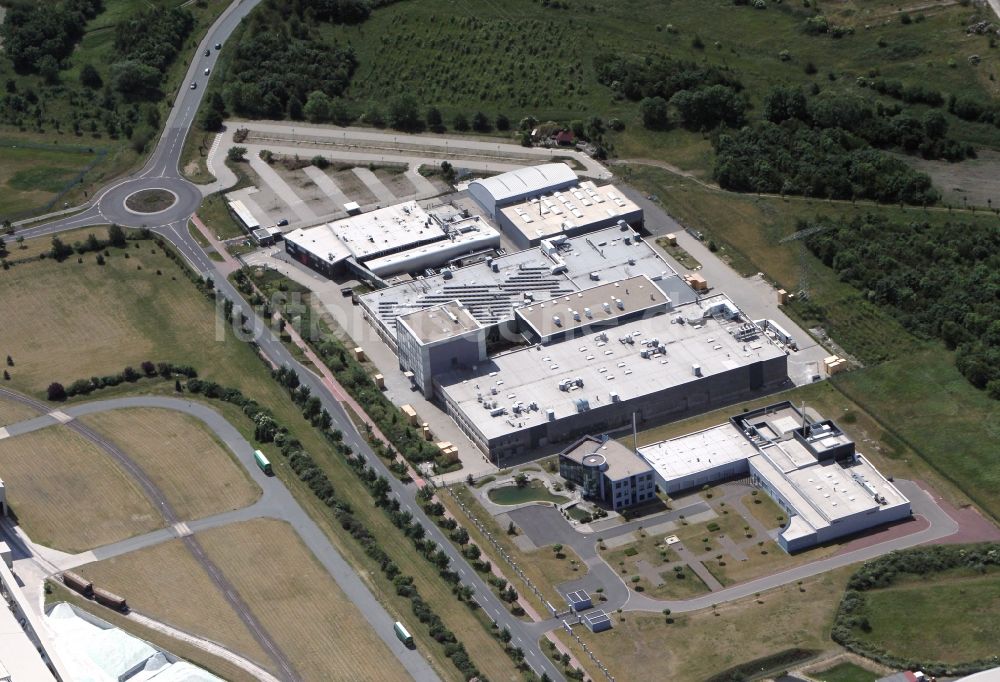 Luftbild Wolfen OT Thalheim - Gewerbegebiet- und Industriestandort Solar Valley in Wolfen OT Thalheim in Sachsen-Anhalt