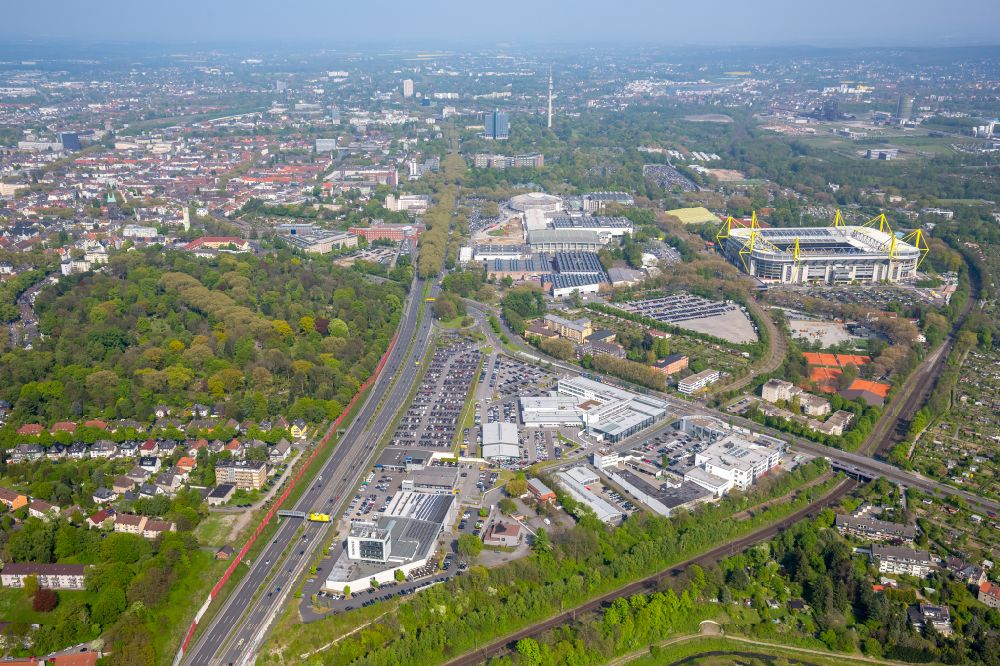 Luftbild Dortmund - Gewerbegebiet am Krückenweg in Dortmund im Bundesland Nordrhein-Westfalen, Deutschland
