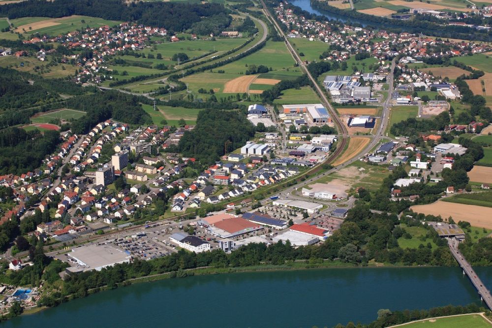 Luftbild Laufenburg - Gewerbegebiet in Laufenburg im Bundesland Baden-Württemberg