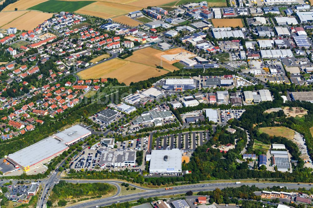 Luftaufnahme Lengfeld - Gewerbegebiet in Lengfeld im Bundesland Bayern, Deutschland