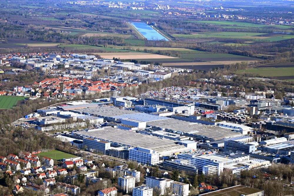 Luftbild München - Gewerbegebiet MAN / MTU Deutschland in München im Bundesland Bayern