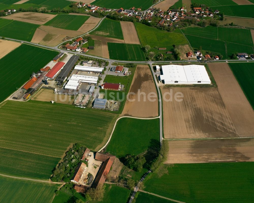 Luftbild Obersunzing - Gewerbegebiet in Obersunzing im Bundesland Bayern, Deutschland