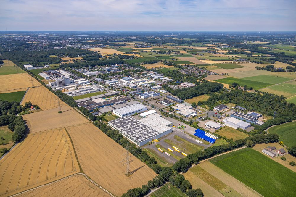 Luftbild Obrighoven - Gewerbegebiet in Obrighoven im Bundesland Nordrhein-Westfalen, Deutschland