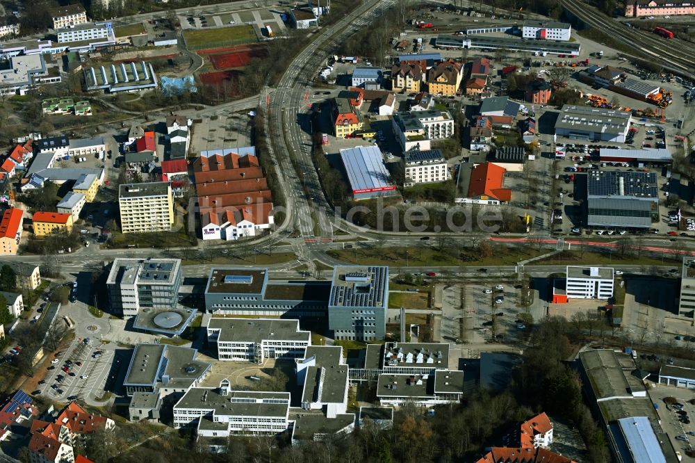 Luftbild Kempten (Allgäu) - Gewerbegebiet im Ortsteil Dreifaltigkeit in Kempten (Allgäu) im Bundesland Bayern, Deutschland