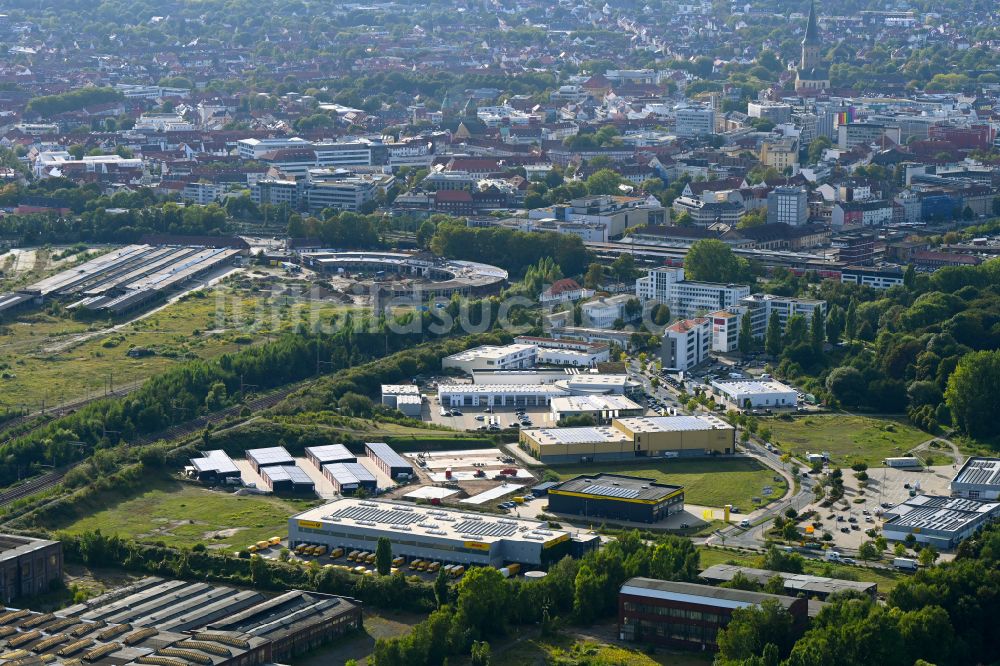 Luftaufnahme Osnabrück - Gewerbegebiet im Ortsteil Schinkel in Osnabrück im Bundesland Niedersachsen, Deutschland