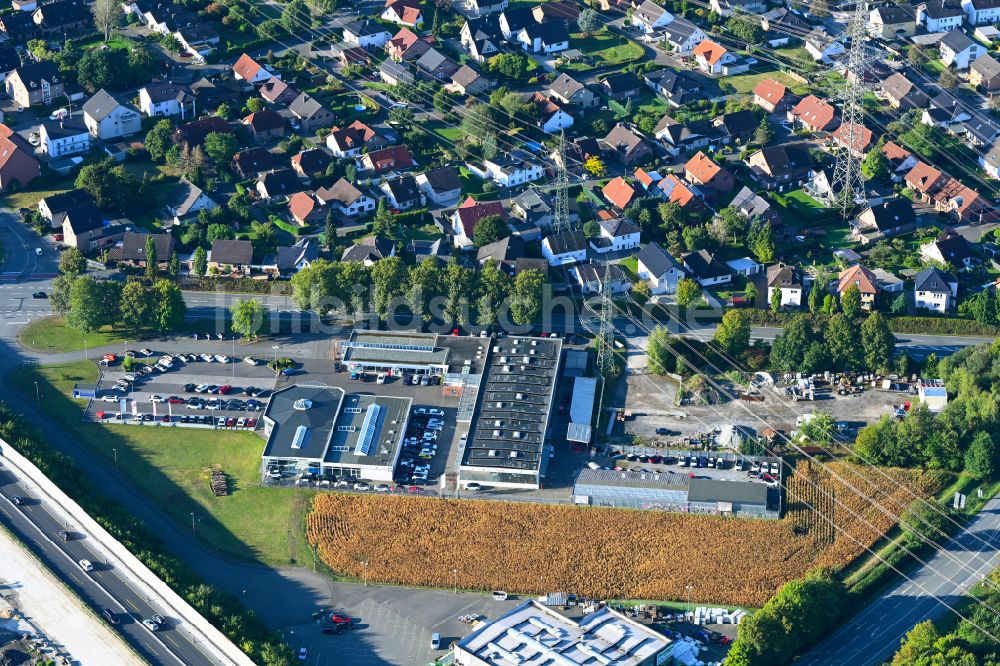 Luftbild Paderborn - Gewerbegebiet in Paderborn im Bundesland Nordrhein-Westfalen, Deutschland