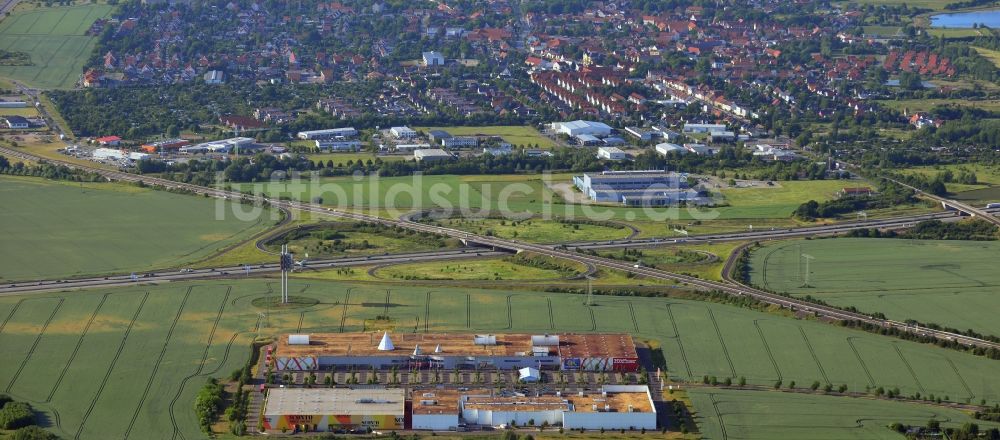 Luftbild Magdeburg - Gewerbegebiet am Pfahlberg in Magdeburg im Bundesland Sachsen-Anhalt