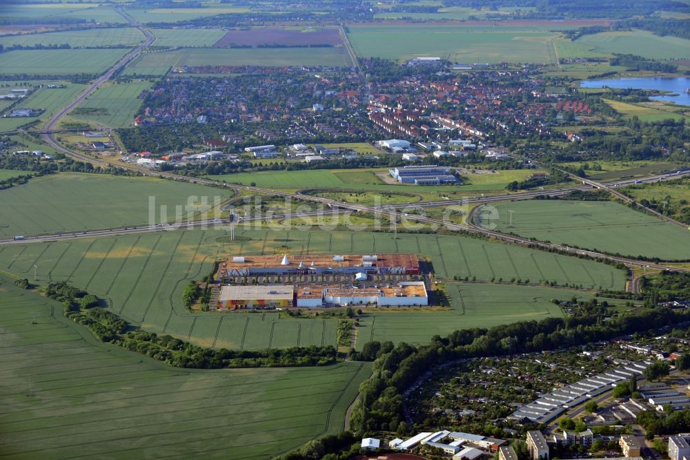 Luftaufnahme Magdeburg - Gewerbegebiet am Pfahlberg in Magdeburg im Bundesland Sachsen-Anhalt