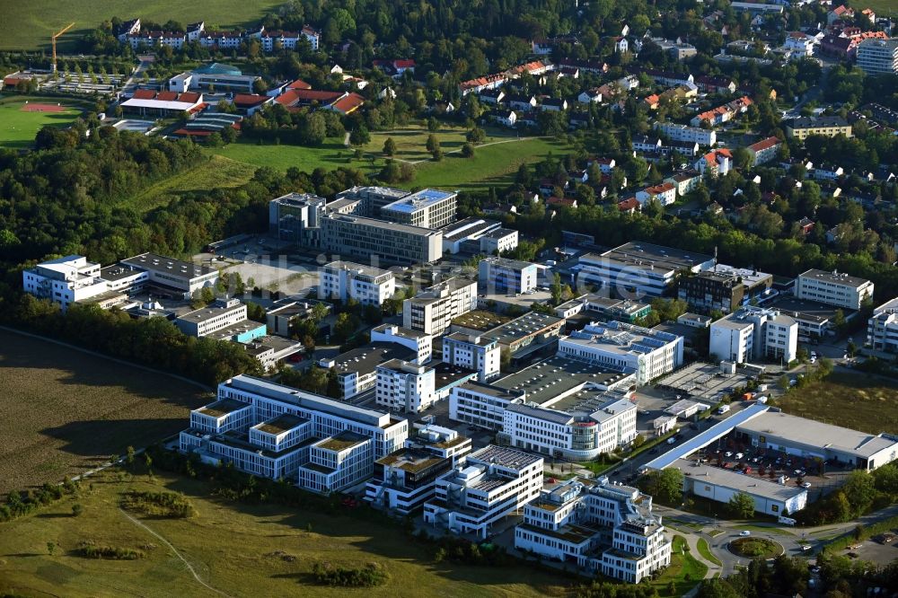 Luftaufnahme Planegg - Gewerbegebiet in Planegg im Bundesland Bayern, Deutschland