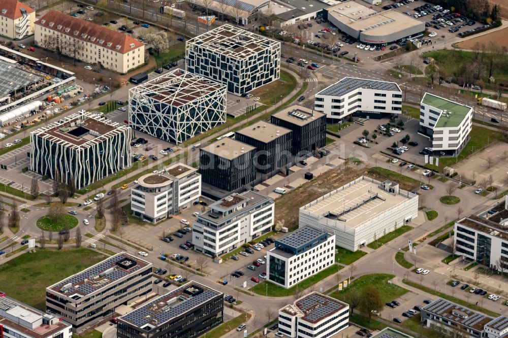 Luftbild Heilbronn - Gewerbegebiet Qbig Gewerbe und Innovations Park in Heilbronn im Bundesland Baden-Württemberg, Deutschland