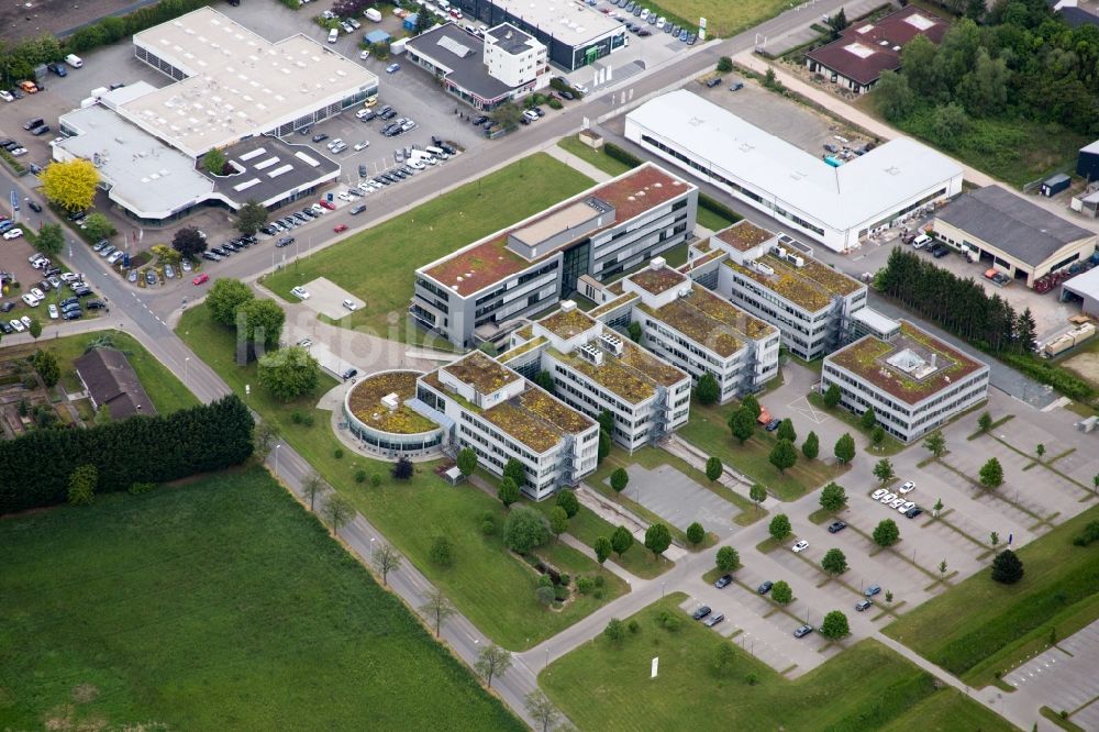 Bensheim aus der Vogelperspektive: Gewerbegebiet SAP Schulungszentrum in Bensheim im Bundesland Hessen, Deutschland