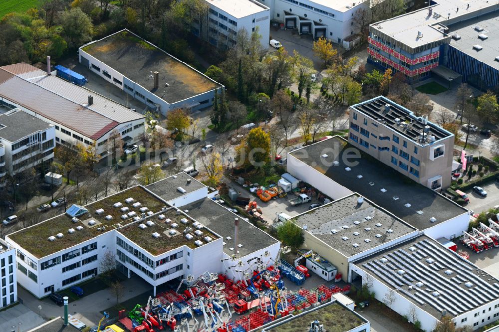 München aus der Vogelperspektive: Gewerbegebiet Stahlgruberring in München im Bundesland Bayern, Deutschland