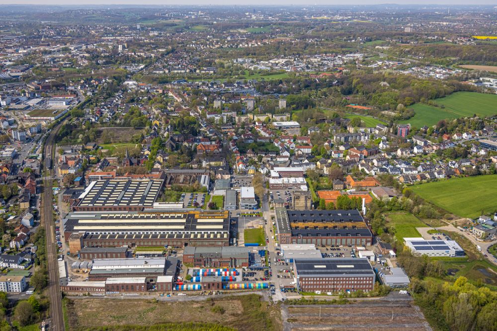 Luftbild Witten - Gewerbegebiet an der Stockumer Straße in Witten im Bundesland Nordrhein-Westfalen, Deutschland