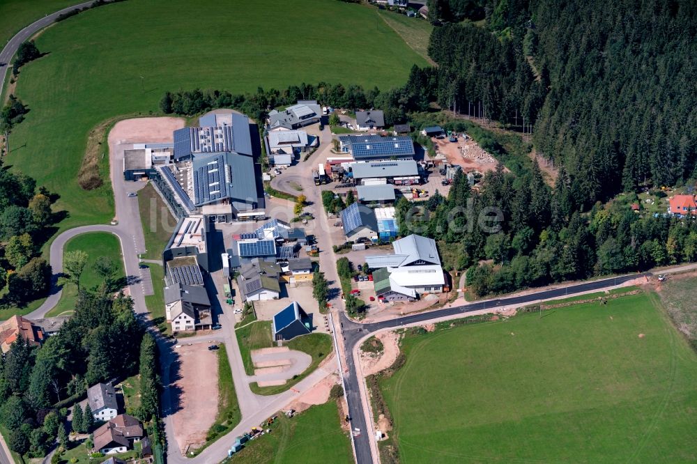 Luftbild Gütenbach - Gewerbegebiet an der Straße Höhenweg und Ob der Eck in Gütenbach im Bundesland Baden-Württemberg, Deutschland