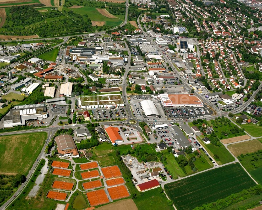 Luftaufnahme Ungeheuerhof - Gewerbegebiet in Ungeheuerhof im Bundesland Baden-Württemberg, Deutschland
