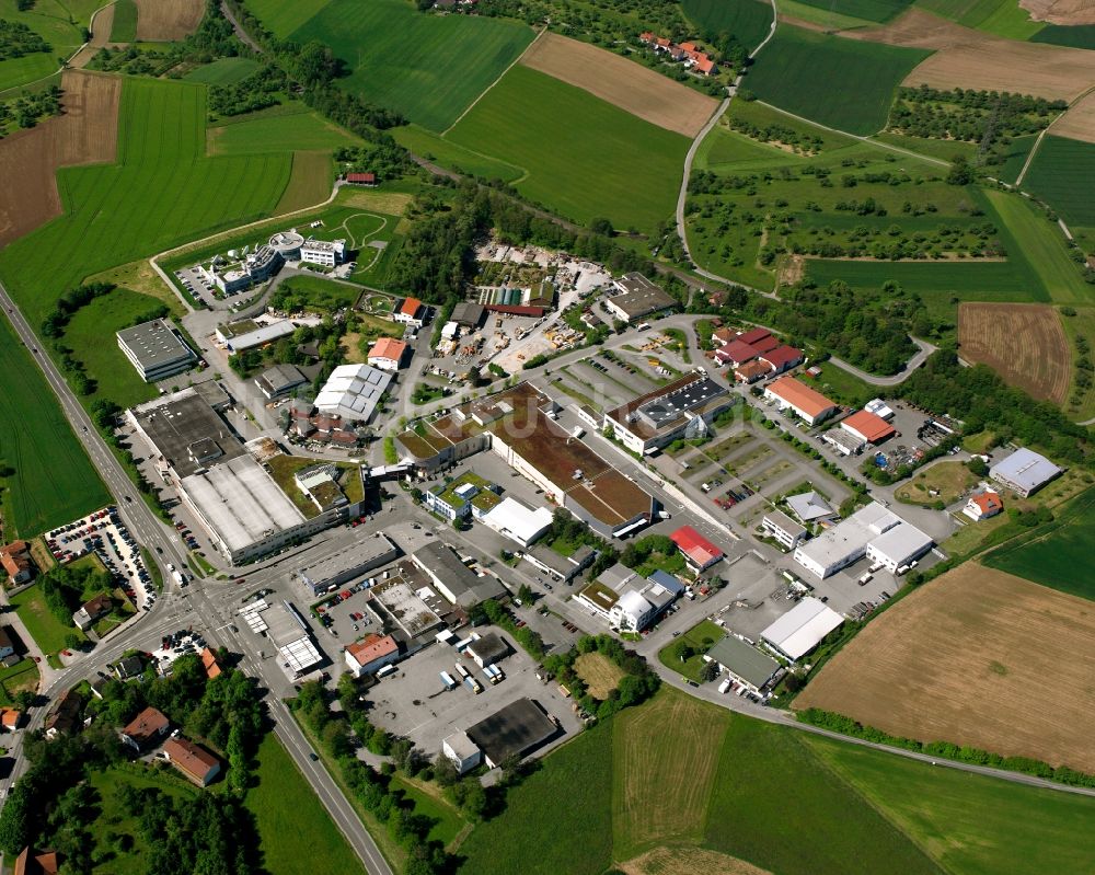 Luftbild Waldrems - Gewerbegebiet in Waldrems im Bundesland Baden-Württemberg, Deutschland