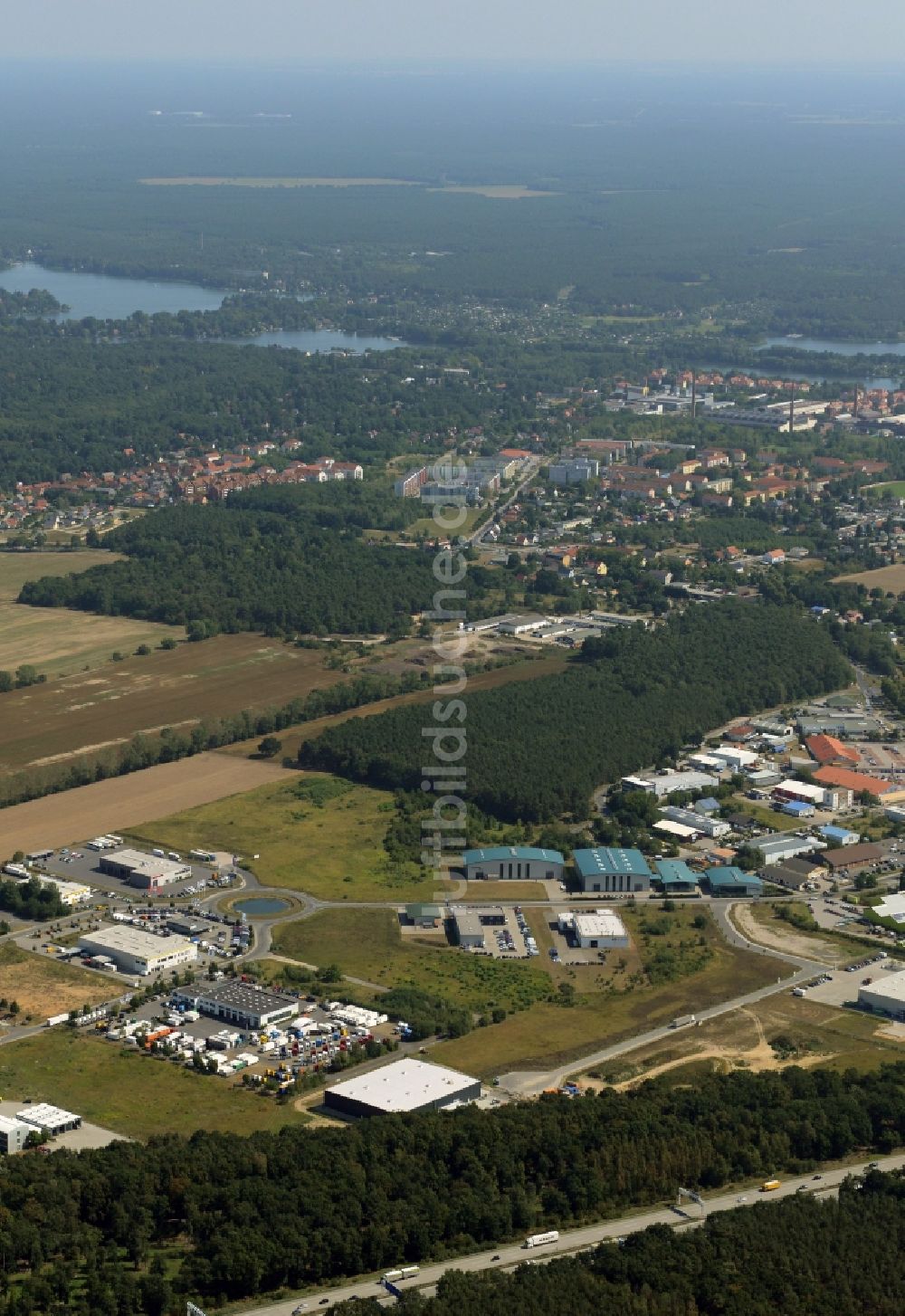Luftbild Wildau - Gewerbegebiet in Wildau im Bundesland Brandenburg