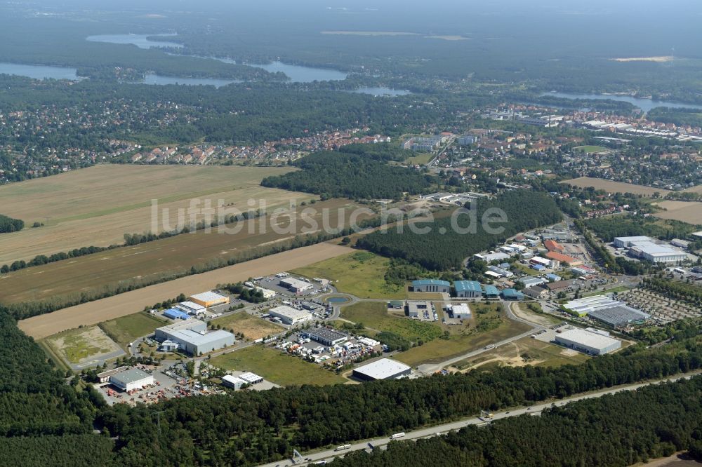 Luftaufnahme Wildau - Gewerbegebiet in Wildau im Bundesland Brandenburg