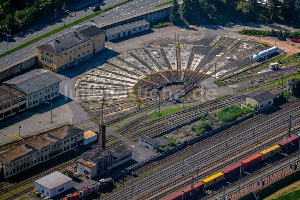 Luftbild Regensburg - Gleisanlagen an der Kirchmeierstraße am Depot des Betriebswerkes in Regensburg im Bundesland Bayern, Deutschland
