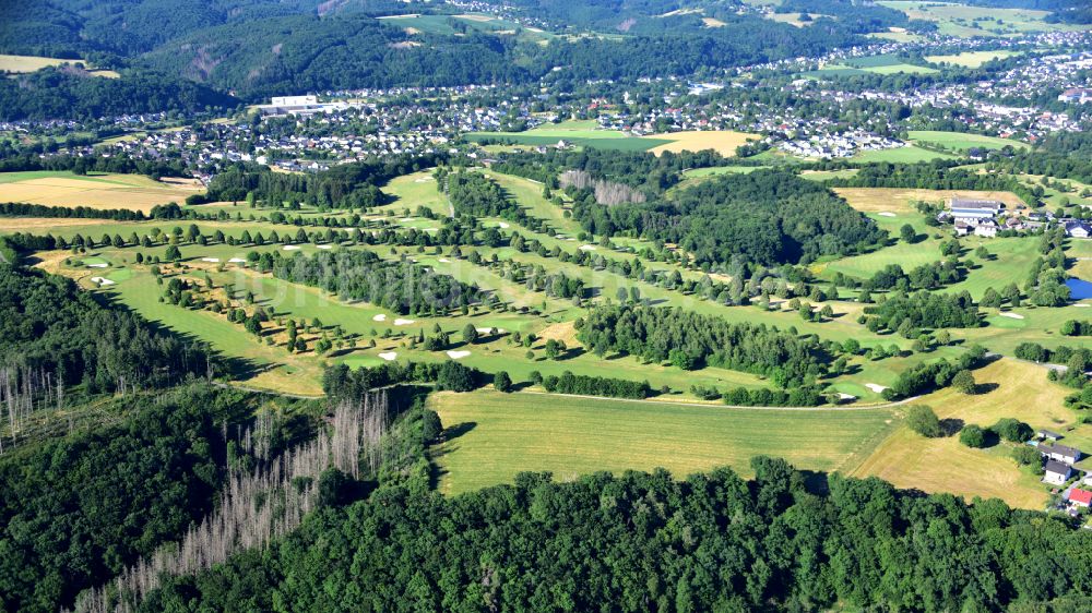 Luftaufnahme Eitorf - Golfanlage Gut Heckenhof in Eitorf im Bundesland Nordrhein-Westfalen, Deutschland