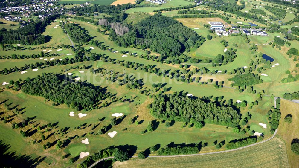 Eitorf aus der Vogelperspektive: Golfanlage Gut Heckenhof in Eitorf im Bundesland Nordrhein-Westfalen, Deutschland