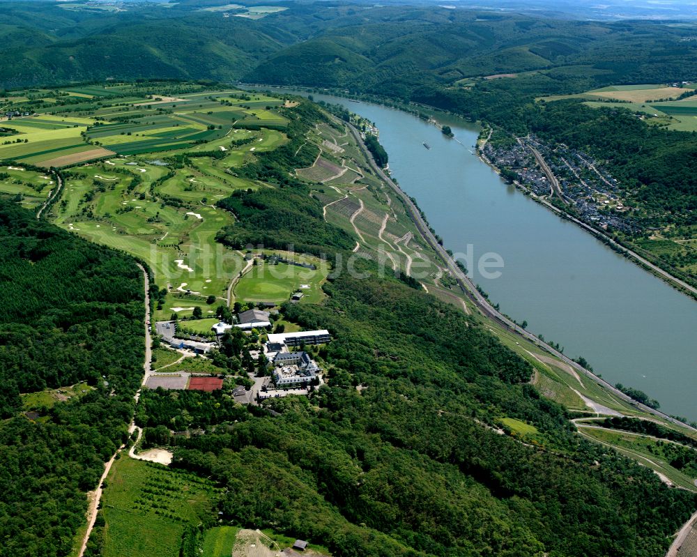 Luftaufnahme Boppard - Golfplatz in Boppard im Bundesland Rheinland-Pfalz, Deutschland