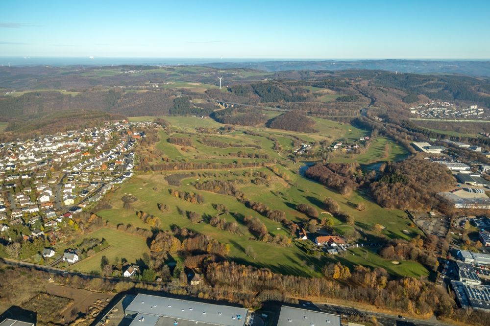 Luftbild Schalksmühle - Golfplatz des GC Gelstern Lüdenscheid Schalksmühle e.V. in Schalksmühle im Bundesland Nordrhein-Westfalen, Deutschland