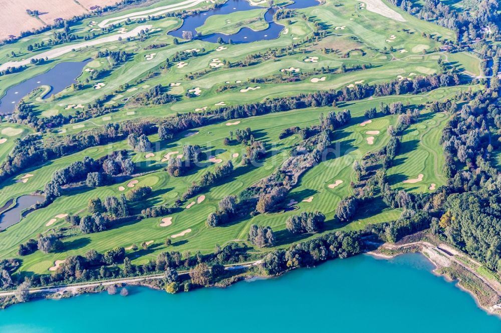 Sankt Leon-Rot aus der Vogelperspektive: Golfplatz des Golf Club St. Leon-Rot in Sankt Leon-Rot im Bundesland Baden-Württemberg, Deutschland