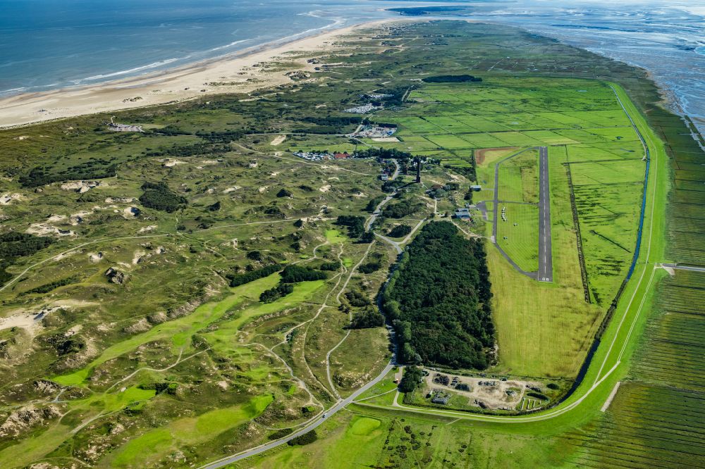 Luftbild Norderney - Golfplatz Golf Club Norderney in Norderney im Bundesland Niedersachsen, Deutschland