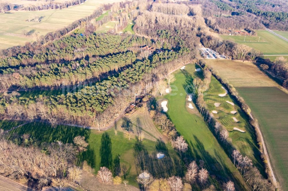 Luftaufnahme Neustadt an der Weinstraße - Golfplatz Golf-Club Pfalz in Neustadt an der Weinstraße im Bundesland Rheinland-Pfalz