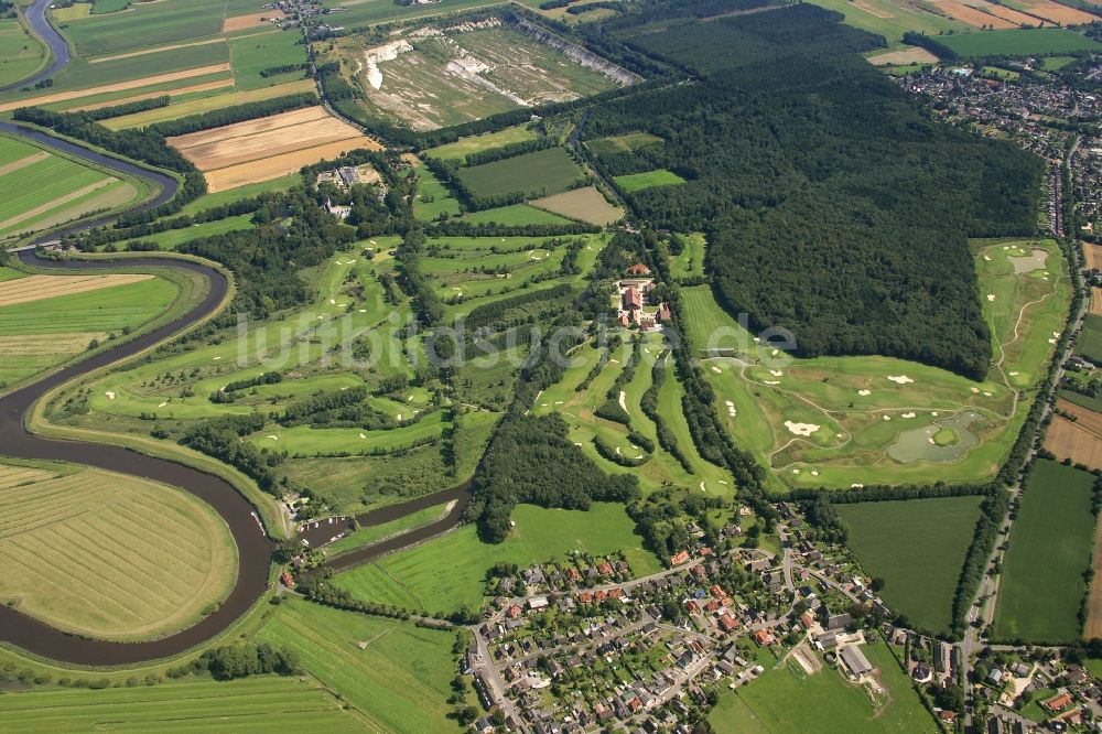 Luftbild Breitenburg - Golfplatz des Golf-Club Schloss Breitenburg e.V. in Breitenburg im Bundesland Schleswig-Holstein, Deutschland
