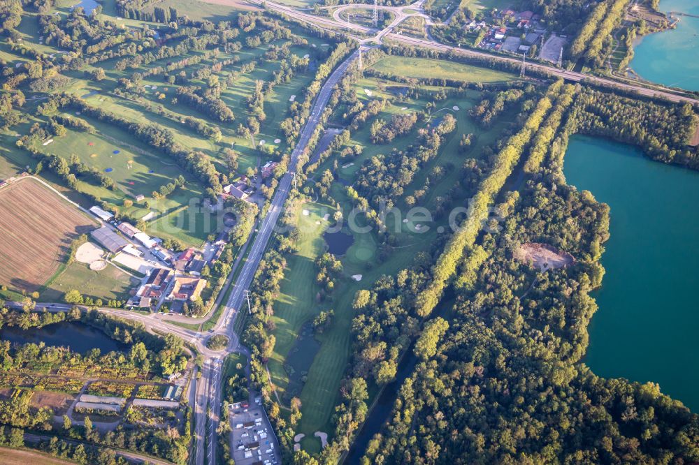 Luftbild Illkirch-Graffenstaden - Golfplatz des Golf Club Strasbourg in Illkirch-Graffenstaden in Grand Est, Frankreich