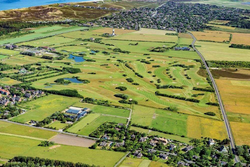 Luftaufnahme Wenningstedt-Braderup (Sylt) - Golfplatz Golf-Club Sylt e.V. im Ortsteil Westerland in Wenningstedt-Braderup (Sylt) im Bundesland Schleswig-Holstein, Deutschland
