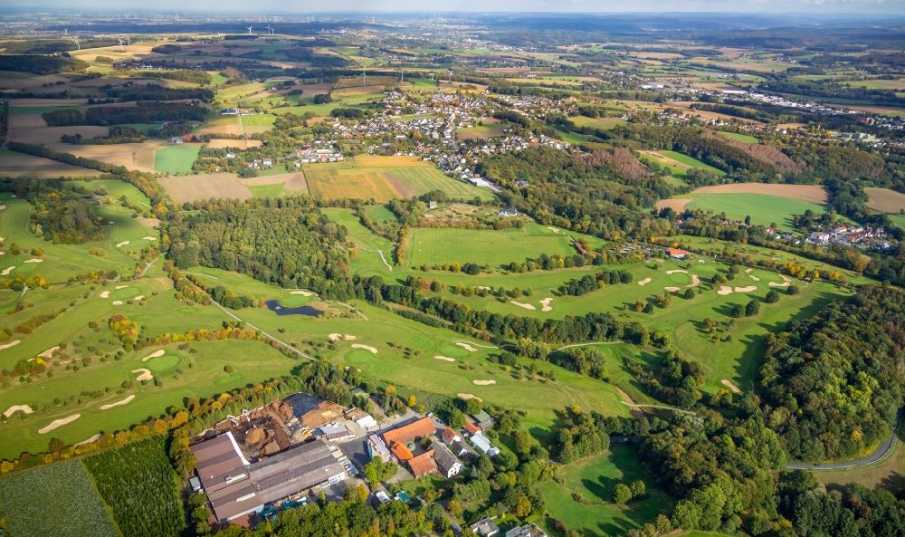 Fröndenberg/Ruhr aus der Vogelperspektive: Golfplatz Golf-Club Unna-Fröndenberg e.V. in Fröndenberg/Ruhr im Bundesland Nordrhein-Westfalen, Deutschland