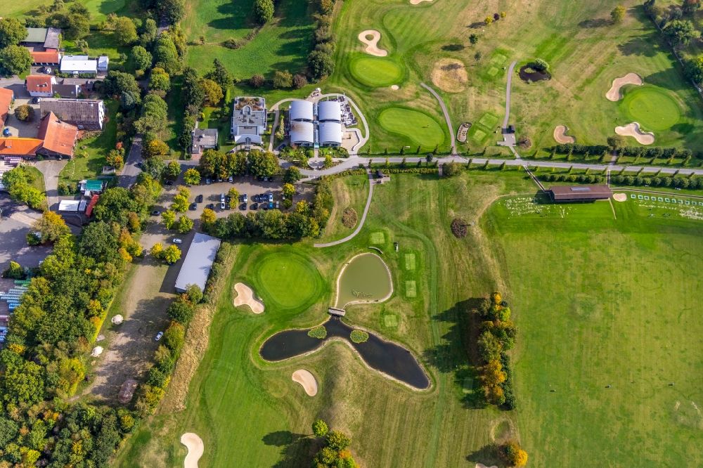 Luftaufnahme Fröndenberg/Ruhr - Golfplatz Golf-Club Unna-Fröndenberg e.V. in Fröndenberg/Ruhr im Bundesland Nordrhein-Westfalen, Deutschland