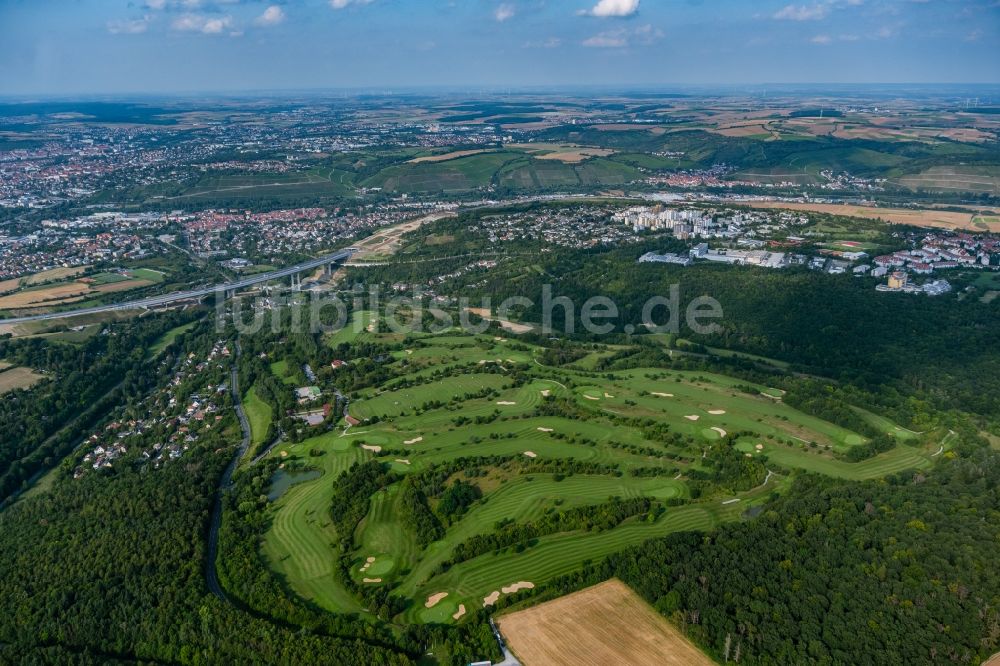Luftaufnahme Würzburg - Golfplatz des Golf Club Würzburg e.V. im Ortsteil Heidingsfeld in Würzburg im Bundesland Bayern, Deutschland