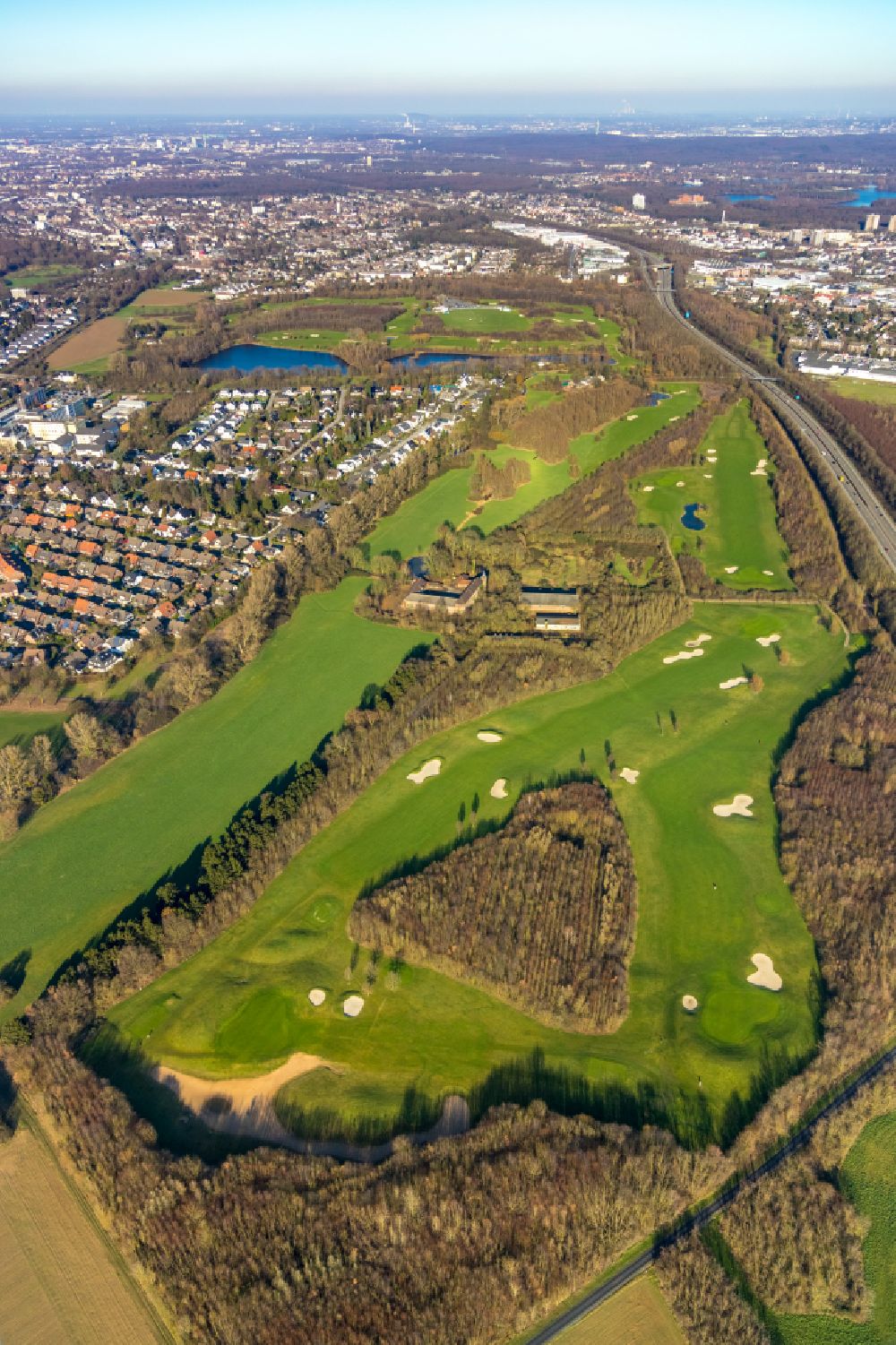 Luftbild Duisburg - Golfplatz Golf & More in Duisburg im Bundesland Nordrhein-Westfalen, Deutschland
